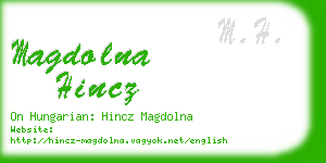 magdolna hincz business card